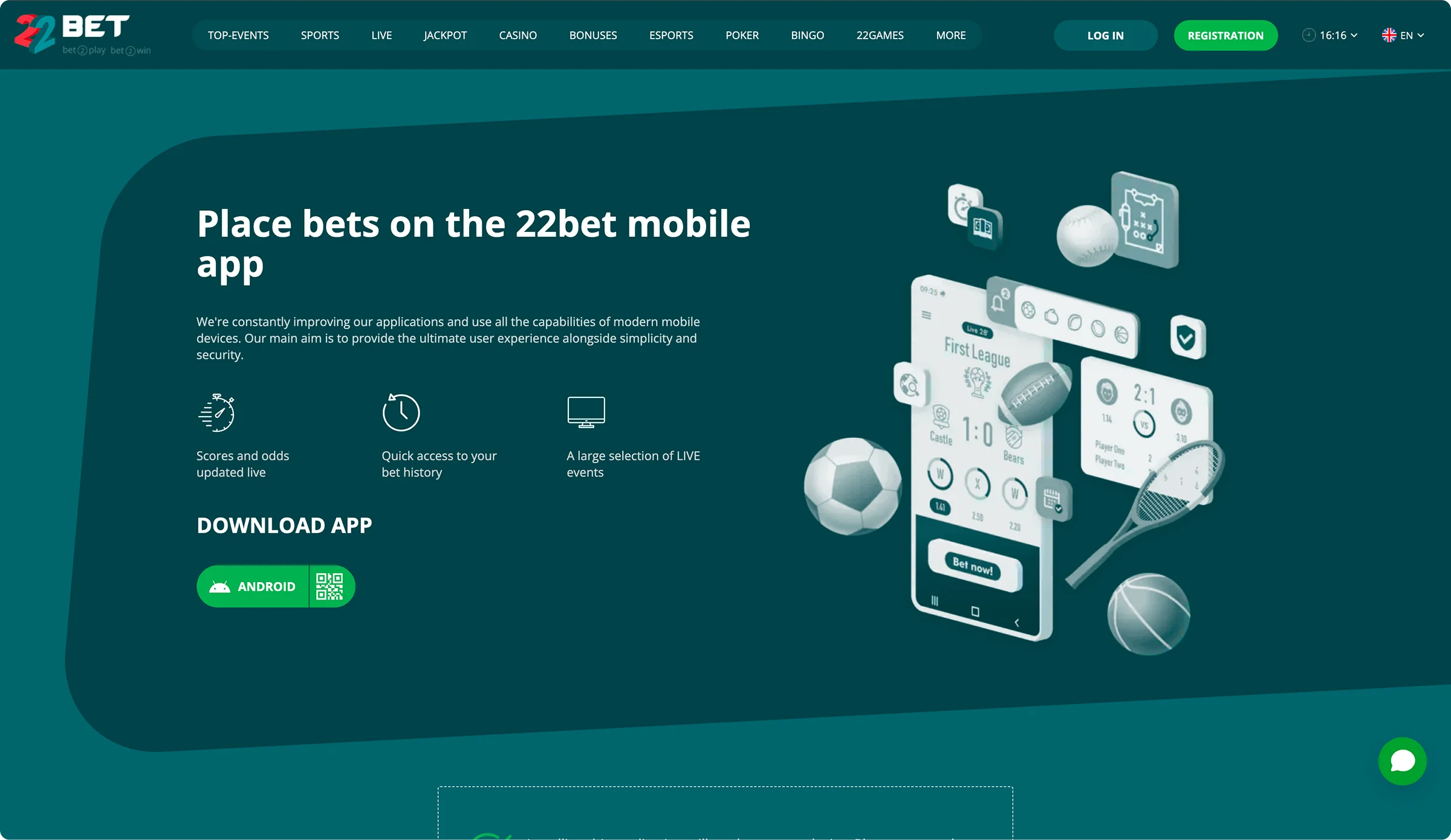 22Bet Download the App